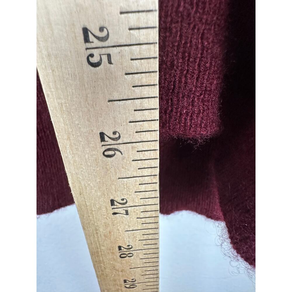 Charter Club Men's Luxury 100% Cashmere Crewneck Sweater XL Burgundy Maroon - Picture 5 of 7